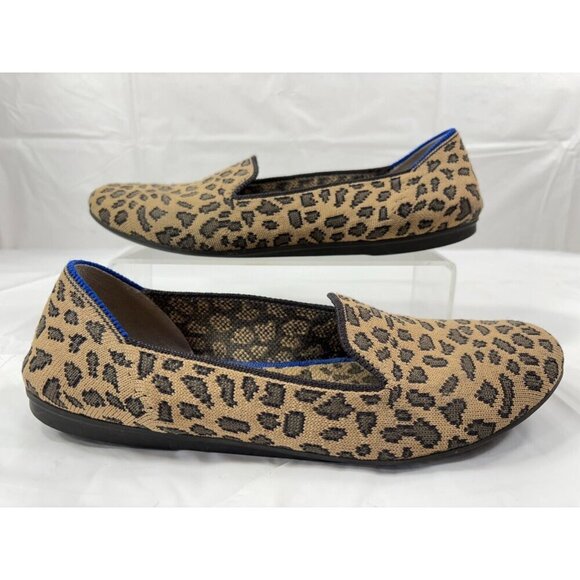Rothys Spotted Leopard Print Loafers Slip On Round Toe Animal size 8 - Picture 7 of 12